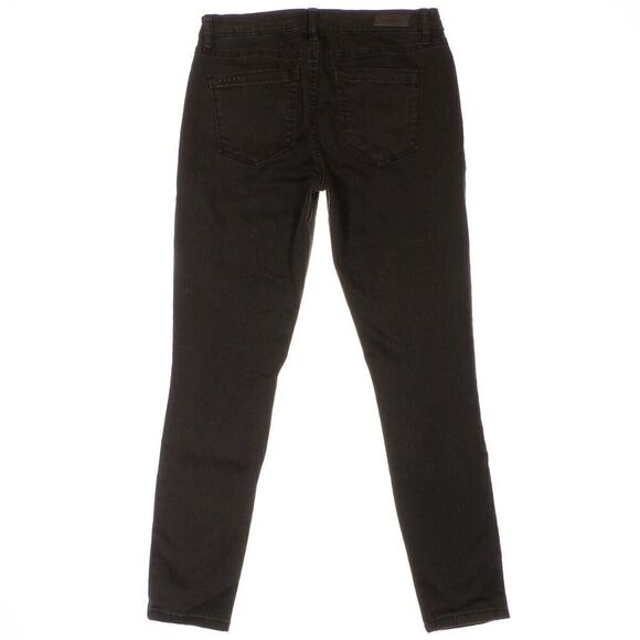 BLANKNYC Skinny Ankle Pants 28 Black Intro Distressed Womens Measure 27x25.5 - Picture 3 of 13